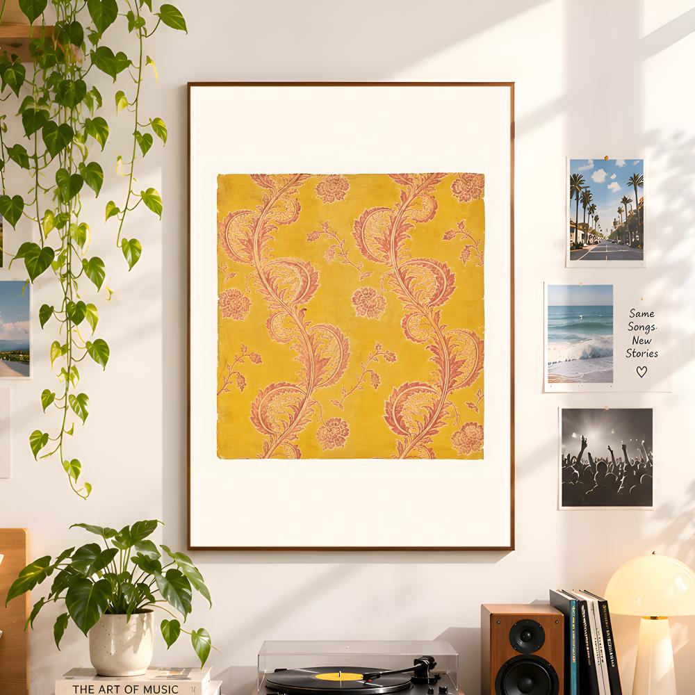 Poster Koleksi Tekstil Motif B - Vintage Collectible Posters ulasan dan harga